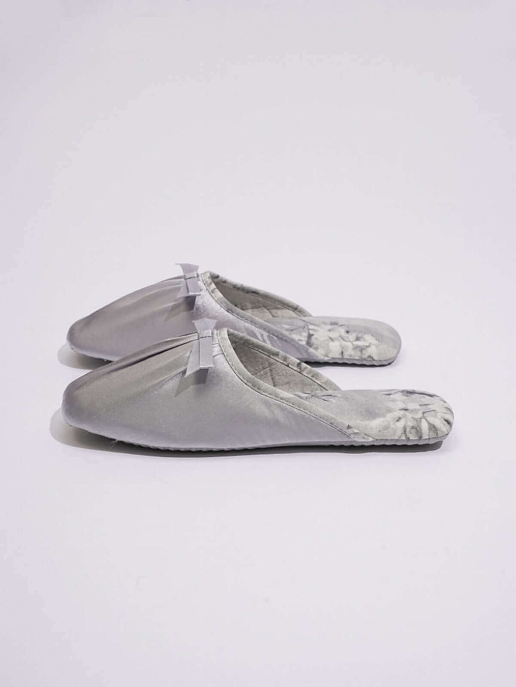 Ink Floral Print Slippers