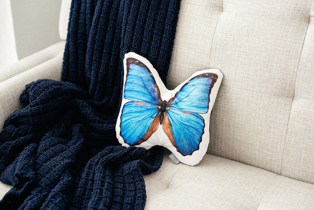 Morpho Butterfly Pillow