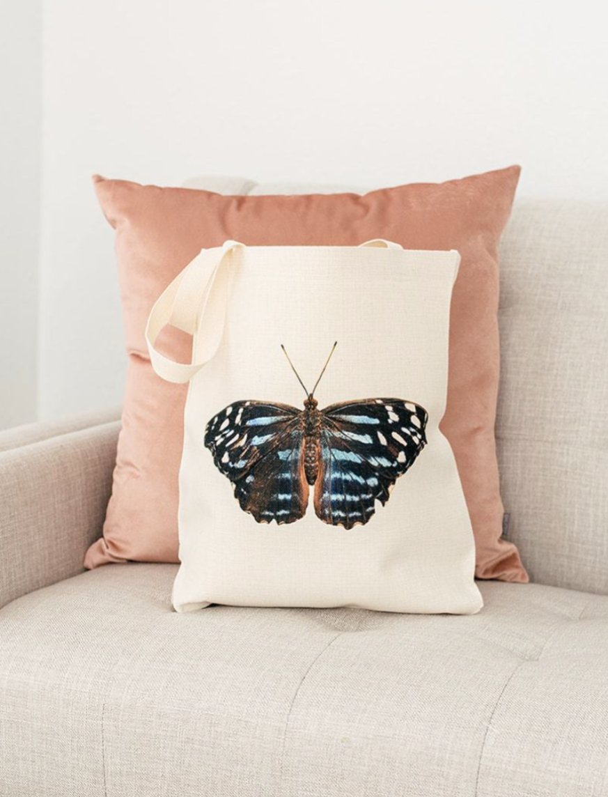 Blue Butterfly Tote