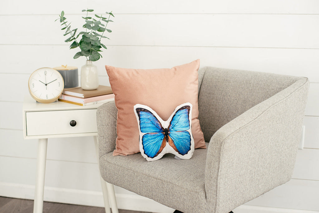 Morpho Butterfly Pillow