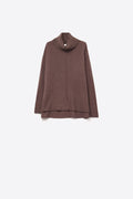 Oversized Roll Neck Sweater in brown