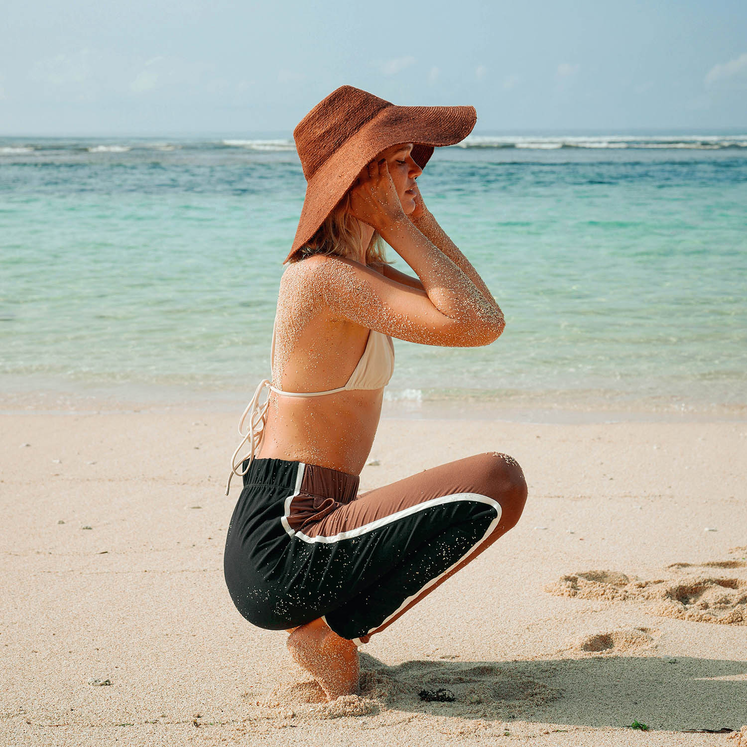 The Riri Burnt Sienna Jute Straw Hat