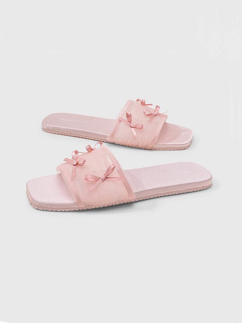 Fairy Mesh Bow Home Slippers