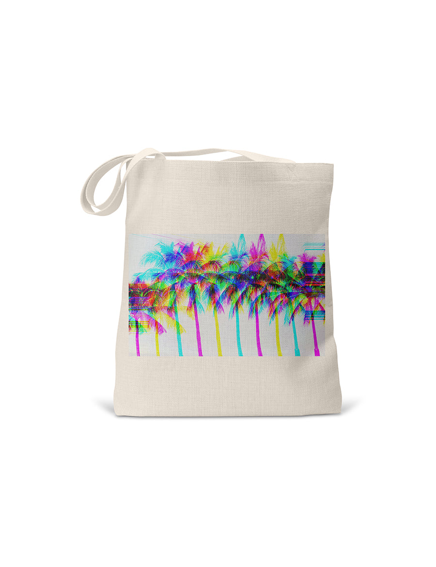 Colorful Palm Tree Tote Bag