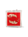 Red and Orange Orchid Tote Bag