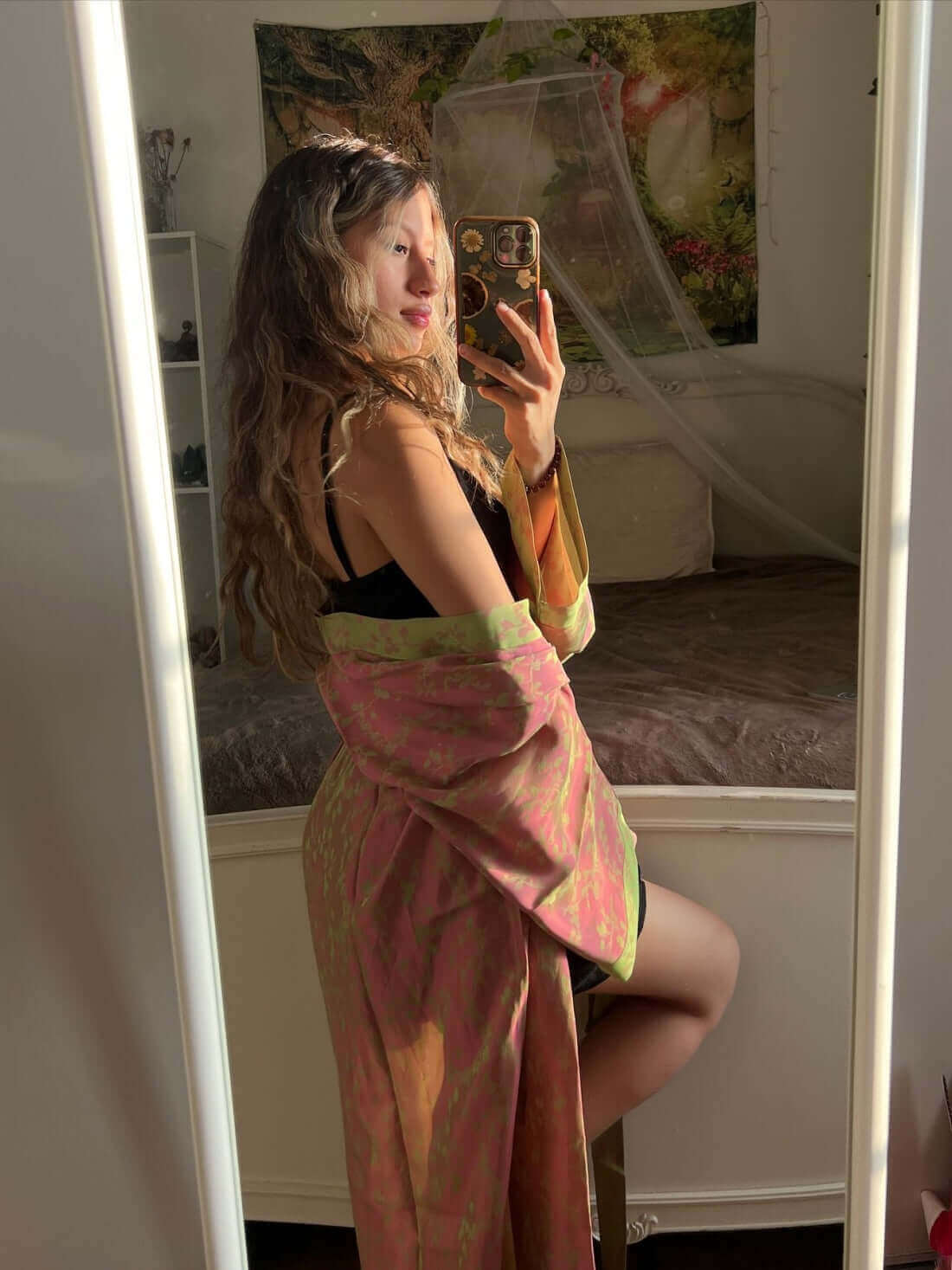 Oriental Reversible Kimono Robe
